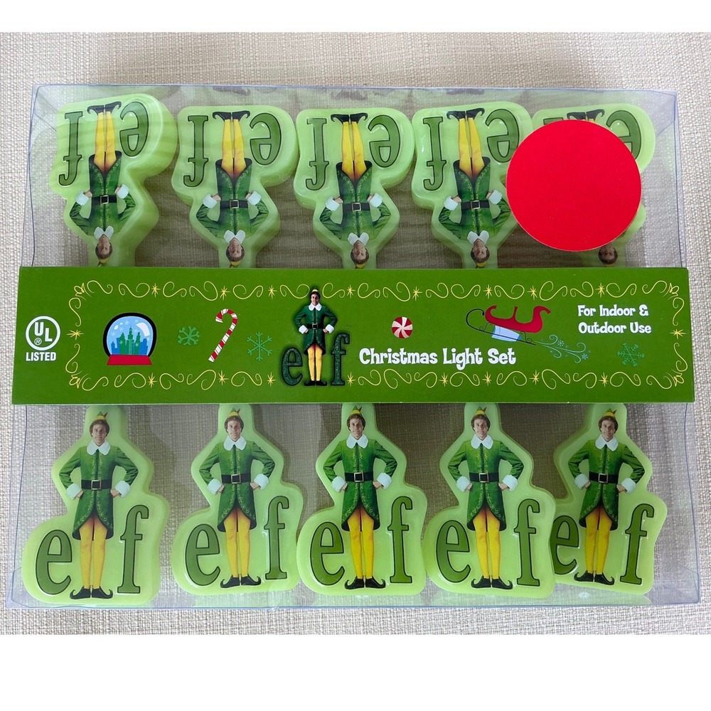 Kurt S. Adler Elf Movie Christmas Light Set Light String Buddy Holiday Decor